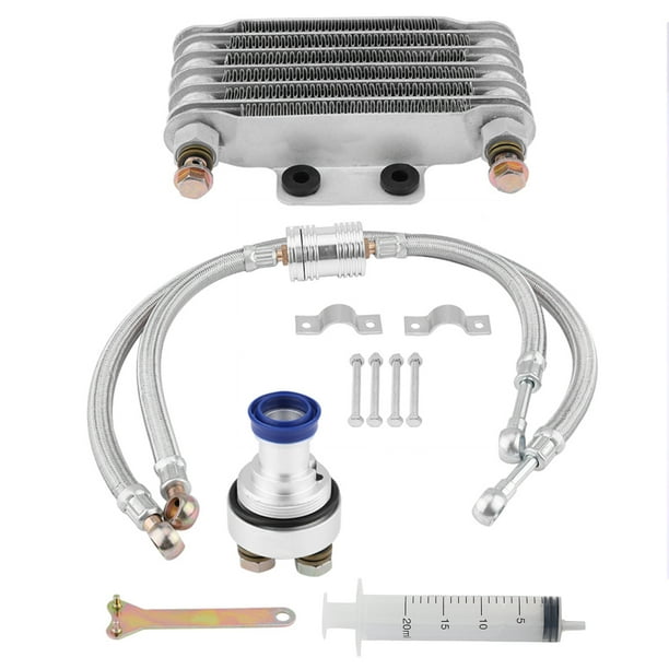 Kit de sistema de refrigeración del radiador de aceite del motor para CB CG 100CC-250CC 85ml Plata