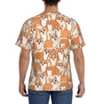 thumbnail image 2 of Rocae Corgi Animal for Men's Moisture-Wicking Crew Tee - T-Shirt for Sports, Outdoor Activities, and Casual WearSmall, 2 of 9