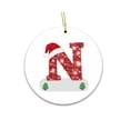 thumbnail image 1 of Fiudx Adornos Navideños con Letras, Decoraciones Personalizadas Diy, Diseño Acrílico Festivo, Símbolos Navideños Clásicos, Decoración Navideña para El Hogar y La Oficina, Tamaño de 8 Cm, Juego de 1 P, 1 of 2