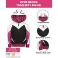thumbnail image 5 of Marvel Spider-Verse Little Girls' Cosplay Fleece Zip-Up Hoodie Ghost Spider Pink, 5 of 6