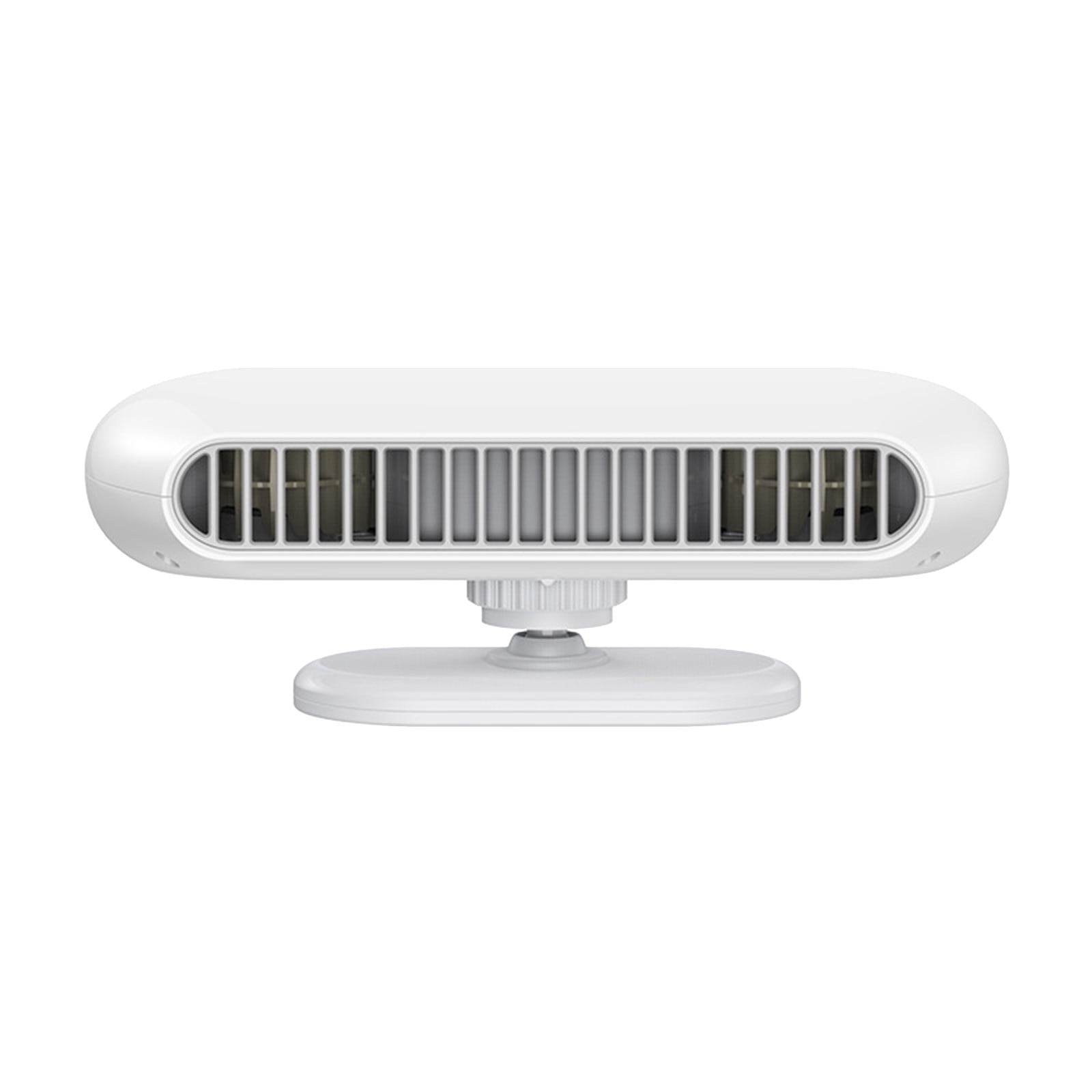 USB Portable Bladeless Car Fan,Car Cooling Fan, 4-Speed Electric Car Fan with Free Angle Adjustment, Rechargeable 2400mAh Lithium Battery, Paste Fixation, Auto Fan for SUV/RV/Vehicles, White