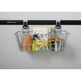 Rubbermaid Garage FastTrack Rail 24 in. Wire Basket, Satin Nickel