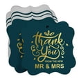 thumbnail image 3 of Inkdotpot Pack Of 100 Thank You From The New Wedding Paper Tags DIY Craft Bracket Shape Real Gold Foil Hang Tags, 3 of 7