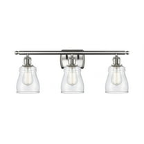 516-3W-SN-G394 Innovations Lighting Ellery - 3 Light Bath Vanity In Nautiical Style-9 Inches Tall and 26 Inches Wide-Brushed Satin Nickel Finish-Seedy