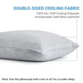 thumbnail image 3 of Aship Cooling Pillow Cases, Dual-Sided Summer Cooling Pillowcases, Arc-Chill Jade-Infused Fiber, Breathable Moisture-Wicking, Non-Slip Hidden Zipper, Machine Washable, Standard 20''x26'', 2 Pack Gray, 3 of 8