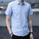 thumbnail image 2 of Ropa Hombre Sencillo Tops Camisas y Blusas de Manga Corta para Hombre Oficina con Bolsillo Formal Blanco Normal Slim Fit Nuevo en Asia SI, 2 of 5