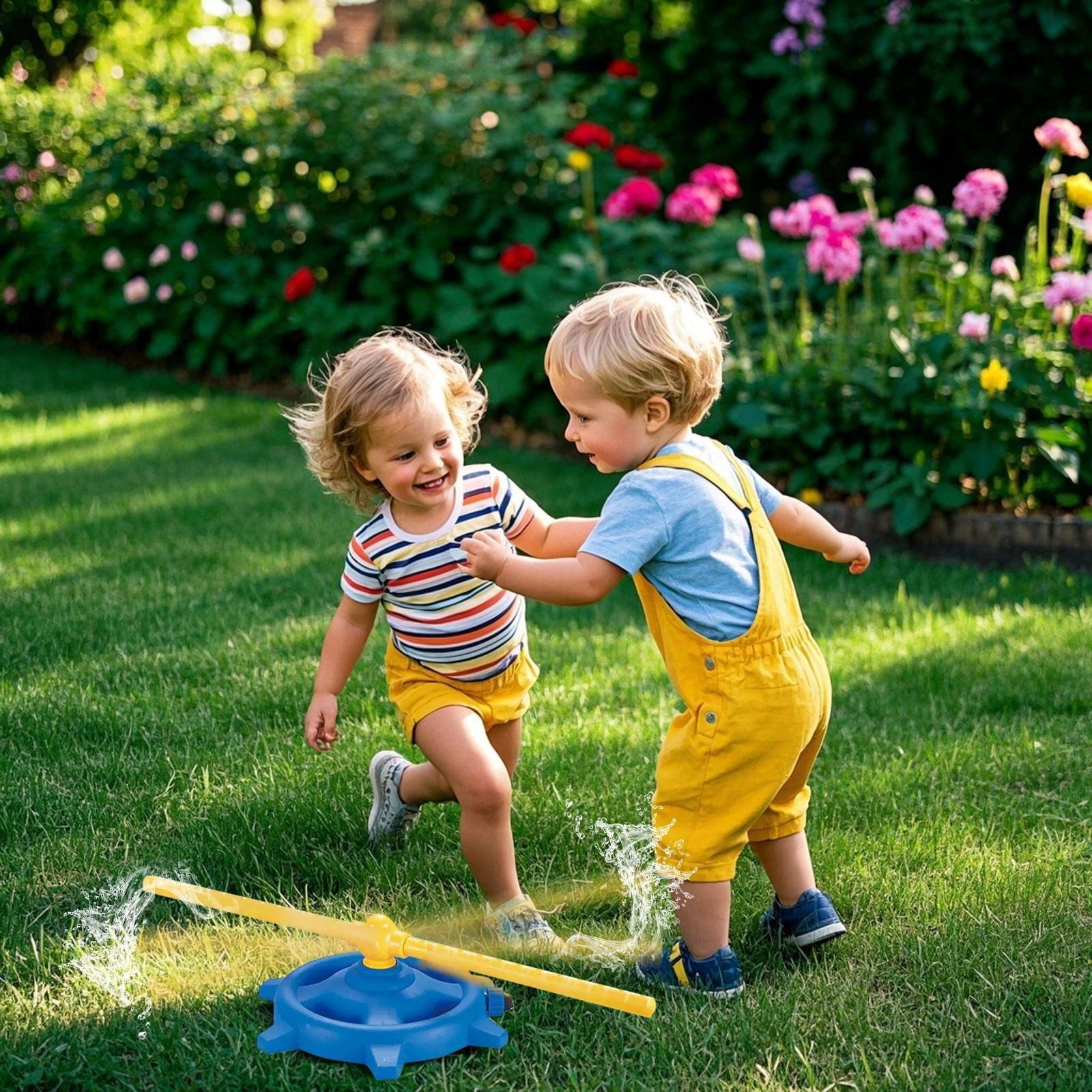 Outdoor Water Sprinkler Play Mat For Kids Pad Summer With Spray And Inflatable Ring 55 65 75 85 Cm 12er Pack 60 X 60cm