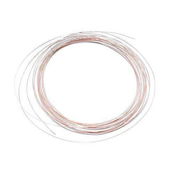 Solid Bare Copper Wire Round, Bright, Dead Soft & Half Hard 10 Feet, Choose from 10, 12, 14, 16, 18, 20, 22, 24, 26, 28, 30 Gauge