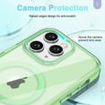 thumbnail image 3 of Allytechgroup iPhone 12 Pro Max Case with Screen Protector, Magnetic Back Cover Compatible with Magsafe Transparent Shockproof Drop Proof Phone Case for Apple iPhone 12 Pro Max, Green, 3 of 8