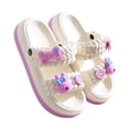 thumbnail image 3 of Uobin Toddler Slide Sandals Boys Girls Adjustable Strap Slippers Kids Non- Open Toe Sandals Shower Bathroom Beach Pool Shoes, 3 of 4