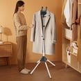 thumbnail image 2 of Peakora Garment Hanger/Drying Rack/Handheld Clothes Steamer Holder/Fabric Steamer Ironing Steamer Bracket/Pants Hanger/Telescopic Folding Hanger/Garment Steamer Accessories (Black), 2 of 19