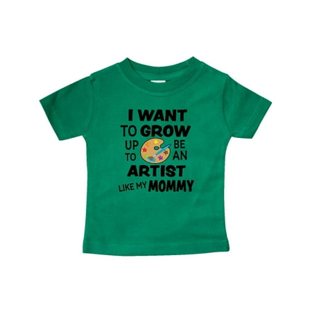 

Inktastic I Want To Grow up To Be an Artist Like My Mommy Gift Baby Boy or Baby Girl T-Shirt
