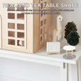thumbnail image 4 of Muebles en miniatura para casa de muñecas, mesa de centro de madera y metal, decoración para fotos, escala 1:12, 4 of 7
