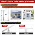 thumbnail image 4 of Muzata 4Pack Level drilled Cable Railing Post 36"x2"x2" Fixed top Level Line Post Top Mount Brushed Stainless Steel Wood Concrete Level Deck PS02 LH4S, 4 of 5