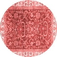 thumbnail image 1 of Ahgly Company Indoor Round Oriental Red Traditional Area Rugs, 8' Round, 1 of 4