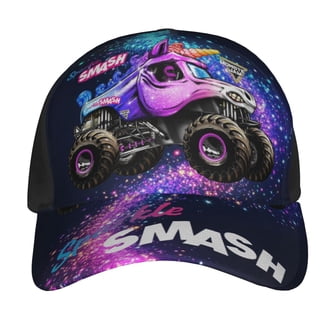 Stylish Black and Purple Kids Hip Hop Hat Kansas City Embroidered Hat, Adjustable Baseball Cap with  main image 3