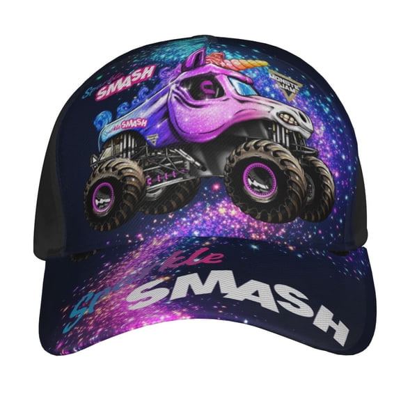 Sparkle Smash Trucks Cool Baseball Cap Adjustable Snapback Hat Hip Hop Dad Caps Men Women