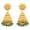 D481 Green, variant on Sunsoul by Touchstone Indian Bollywood Studded Look Intricate Drum Design Faux Pearls Designer Jewelry Jhumki Earrings In Antique Gold Tone For Women.