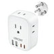 thumbnail image 1 of Adaptador de Viaje LENCENT Blanco Tipo M con 4 Salidas CA y 4 Puertos USB para Sudáfrica, 1 of 7