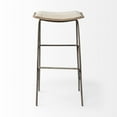 thumbnail image 2 of Mercana Katniss 30" Total Height Cream Fabric Seat Gold Metal Base Stool, 2 of 7