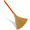 Orange, variant on Black Grass Whisk Broom 12.2" Width 27.95" Length Wedding Jumping Ceremony Decor