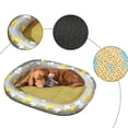 thumbnail image 3 of Camas para perros pequeños y medianos - Cama lavable para cachorros - Cama relajante y ortopédica para mascotas - Cama mullida para gatos y gatitos para interiores con cojín reversible (mediana, gris), 3 of 7