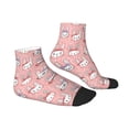 thumbnail image 6 of Salouo Girl Rabbit Pattern Unisex Middle Tube Socks,Middle-Finger Knee High Socks Over The Calf Tube Stocking Crew Stockings for Women and Men Tube Socks, 6 of 8