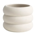 thumbnail image 2 of 3D Printed Stackable Planter Modern White Ceramic Like Flower Pot with Smooth Rounded Design Ideal for Small Plants Succulents Or Desk Decor Home Decor Party Decoration Home Decoration Holiday Decor, 2 of 4