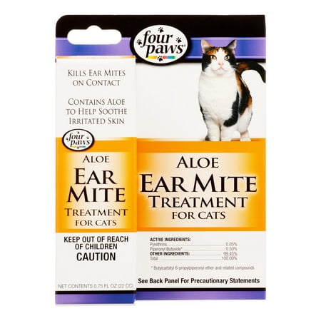 Four Paws Ear Mite Remedy for Cats -- 1 fl oz (Best Home Remedy For Cat Ear Mites)