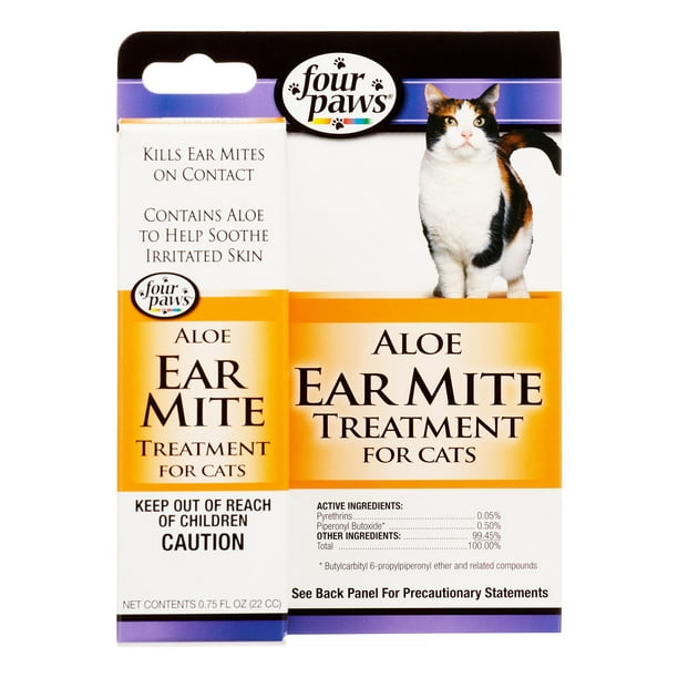 Four Paws Ear Mite Remedy for Cats 1 fl oz