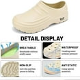 thumbnail image 2 of PPCHVOMEY Work Clogs Shoes for Women with Arch Support Non-Slip Shoes for Men Women with Waterproof Cushioned Mules & Clogs for Nurse Chef Indoor Outdoor, 2 of 8