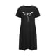 thumbnail image 5 of Camisón corto de talla grande para mujer, camisón de manga corta con estampado de pecho a la moda, camisón para mujer, 5 of 7