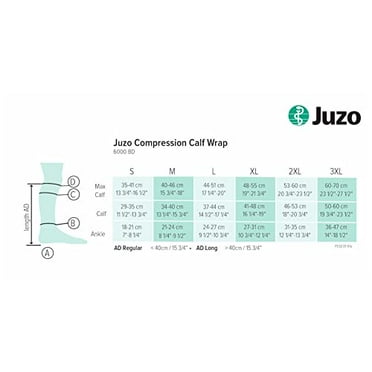 Juzo Reversible Versatile Support 30-60mmHg Calf Compression Wrap