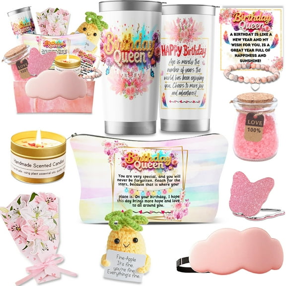 Birthday Gifts for Women, Birthday Gifts for Her, 9PCS Spa Birthday Gifts Ideas, Womens Birthday Gifts for Mom Friends Sister Coworker Bestie