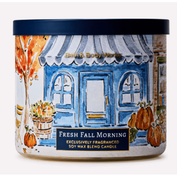 Bath & Body Works Fresh Fall Morning 3-Wick Candle - 14.5 oz