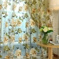 thumbnail image 5 of Glass Door Decorative Curtain Bedroom Peony Voile Curtain Tulle with Lace Ham Pendants French Window Drap, 5 of 6