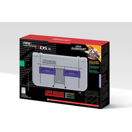 Nintendo NEW 3DS XL Handheld Console - SNES Edition + Super Mario Kart Download