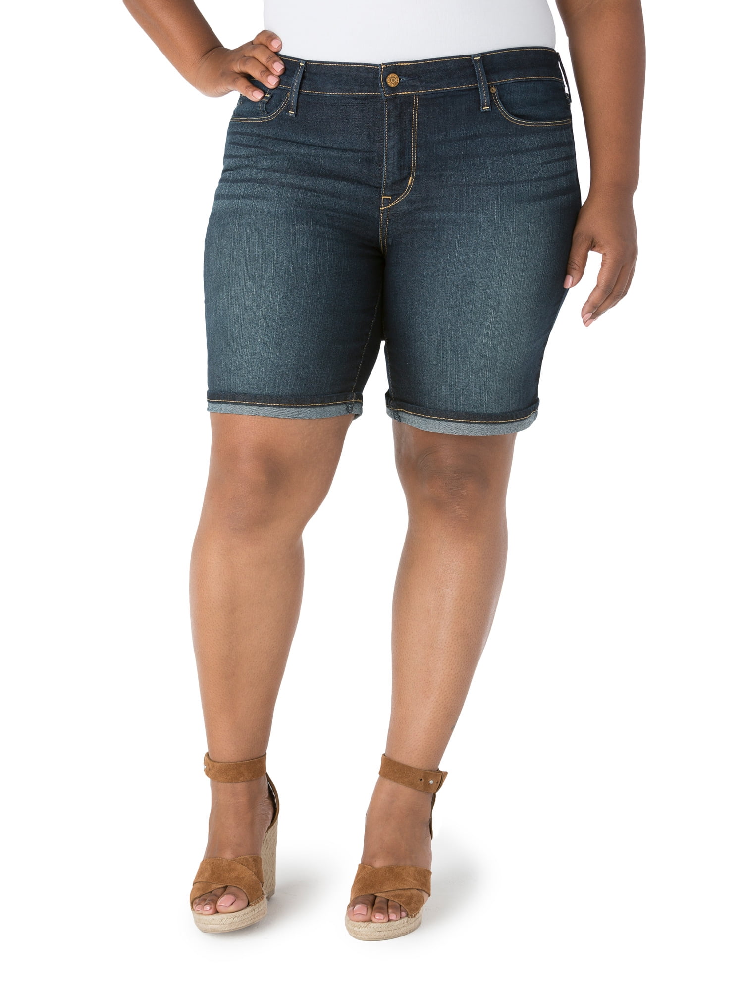 Women's Plus Modern Bermuda Shorts 