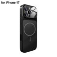 thumbnail image 1 of for 17 Pro Max Case-Heavy Duty Clear Case with Camera Lens Protection,Compatible Magnetic Design,Translucent Matte Finish,Anti-Fingerprint,Slim Rugged Phone Cover (2025 Model, Black), 1 of 8