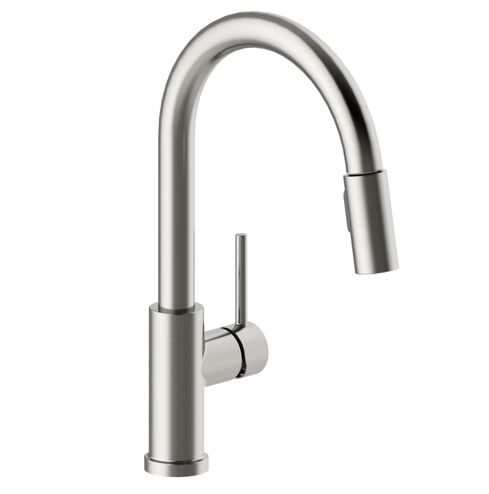 Design House Eastport II Pull-Down Kitchen Faucet in Satin Nickel