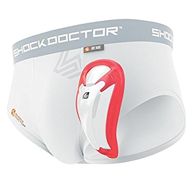 211-02 White - Boys XL White Shock Doctor Boy's Boxer Brief with BioFlex Cup 211-02 White - Boys XL White Shock Doctor Boy's Boxer Brief with BioFlex Cup