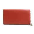 thumbnail image 2 of Pre-Owned Salvatore Ferragamo Gancini Leather Long Wallet in Orange Brown, Women's, r10770n, 2 of 5