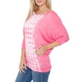 thumbnail image 4 of Women's Banded Dolman Tie Dye Stripe Top, 4 of 5