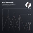 thumbnail image 5 of Neewer N55CR 80.7" Carbon Fiber Tripod/Monopod, 2-Section Center Column, 360° Ballhead, Arca QR Plate, 26.5Lb Load, 5 of 9