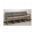 thumbnail image 4 of Wooden Mallet DW2-4 Solid Oak Sled Base 4-Seat Sofa, 4 of 6