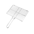 thumbnail image 1 of Cesta plegable para parrilla de barbacoa, cesta para asar pescado para Picnic, fiesta al aire libre M 35x48x25cm, 1 of 8