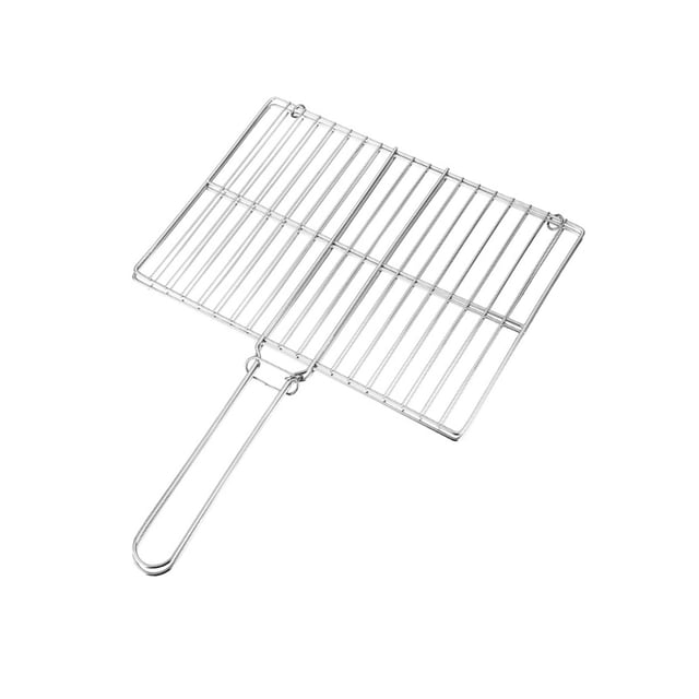 Cesta plegable para parrilla de barbacoa, cesta para asar pescado para Picnic, fiesta al aire libre M 35x48x25cm