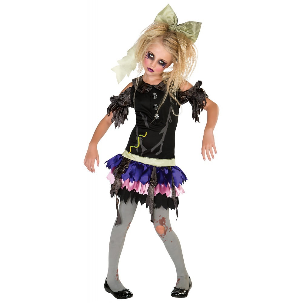 Seasons Girls Zombie Babydoll Costume 