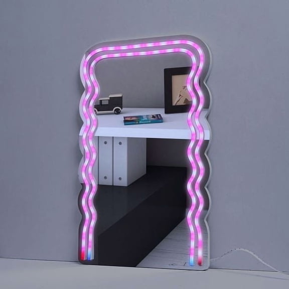 Neon Art Infinity Lights Wall & Desk Sign-Wave Mirror (IWAVEMIRROR)