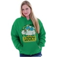 thumbnail image 4 of Saint Paddys Lucky Tootsie Pop Owl Hoodie Sweatshirt Women Men Brisco Brands S, 4 of 6